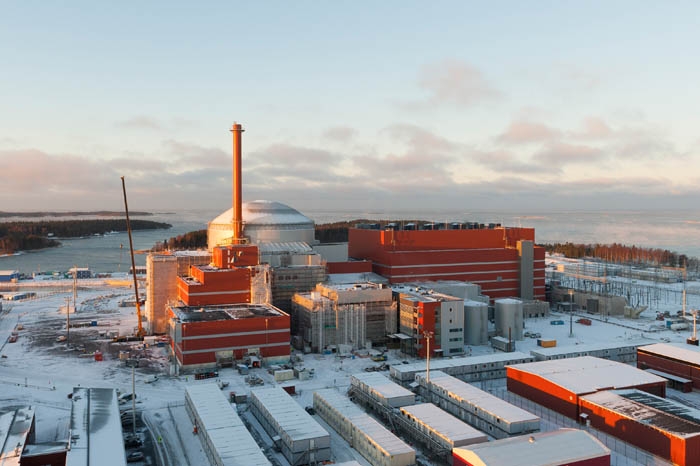Le chantier le 13 janvier 2014: une nouvelle étape a été franchie vers la mise en service de la tranche EPR Olkiluoto 3, en Finlande.