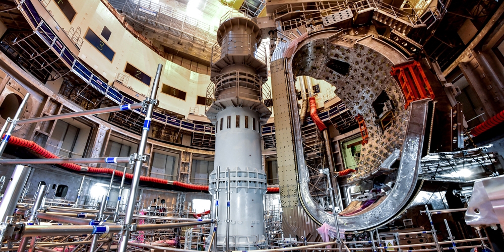 Das erste von neun Segmenten der Iter-Vakuumkammer