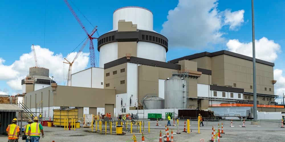 Kernkraftwerk Vogtle mit den Blöcken 3 und 4