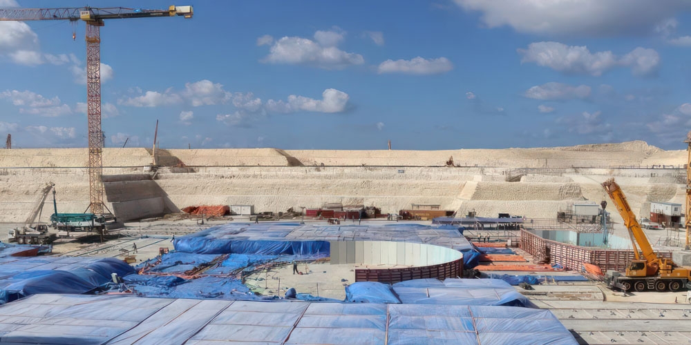 Vorbereitungen für ersten Beton bei El-Dabaa-4