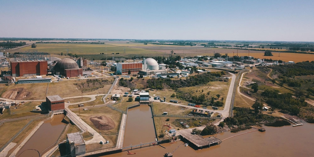 Le site de la centrale nucléaire d'Atucha