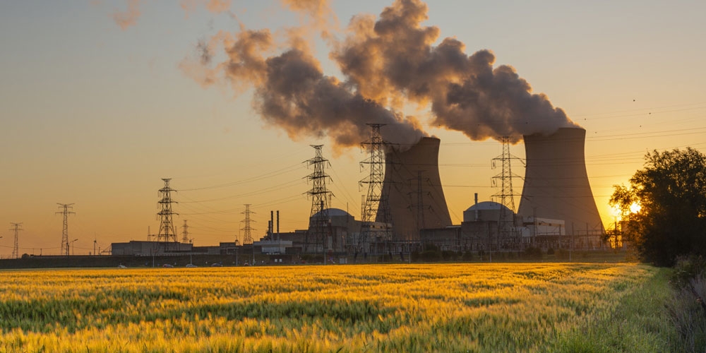 Das Kernkraftwerk Doel in Belgien