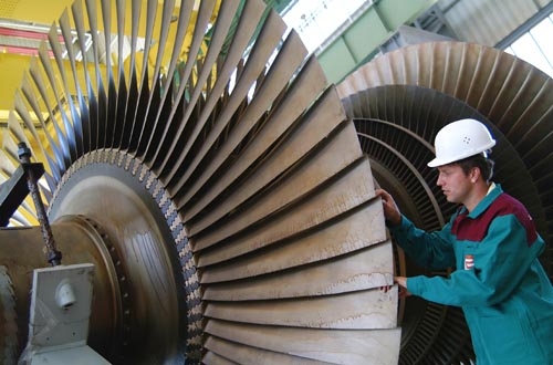 Les turbines haute et basse pression (sur la photo) de la centrale nucléaire de Dukovany ont été remplacées dans le cadre d’un programme de modernisation.