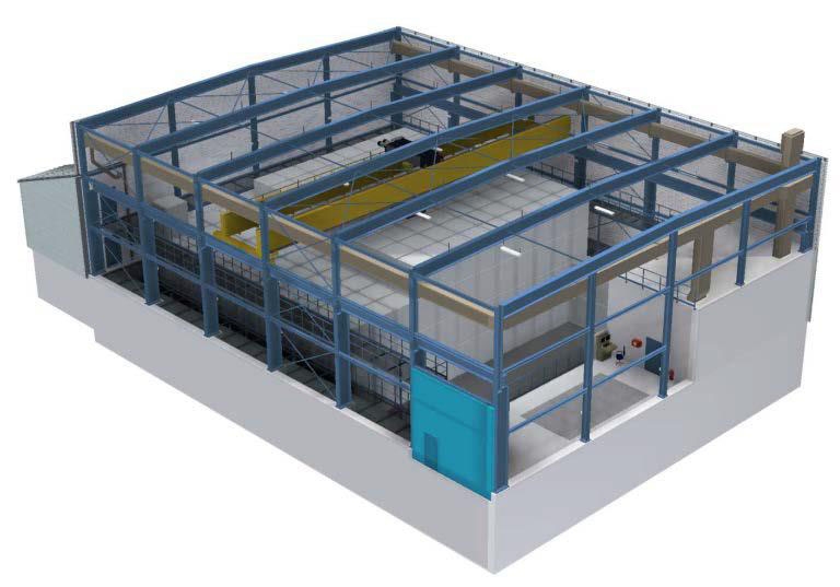 Modélisation du bâtiment OSPA en projet.