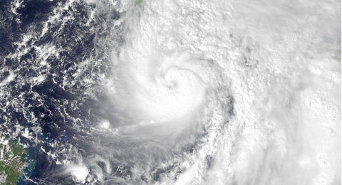 L'ouragan Sandy le 24 octobre 2012.