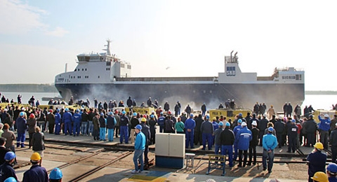 Ab 2013 wird das MS Sigrid die radioaktiven Abfälle Schwedens zur Entsorgung transportieren.