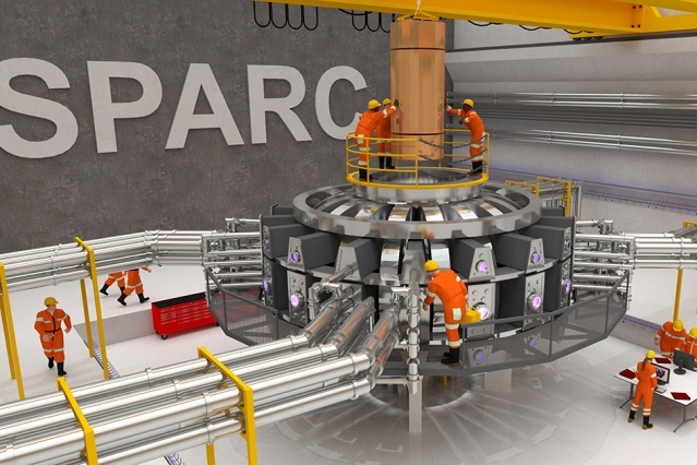 Visualisation du tokamak Sparc en projet. En utilisant des aimants à champ d’intensité élevée fabriqués avec les nouveaux supraconducteurs haute température, cette expérimentation serait le premier plasma contrôlé qui permette de générer un bilan énergétique net.