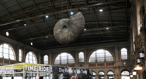 Bis zu 1000 Besucher am Tag: die Time Ride im Zürcher Hauptbahnhof.