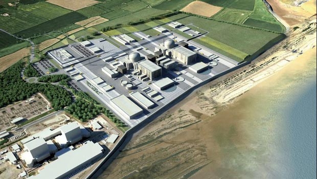 So könnte das geplante Kernkraftwerk Hinkley Point C im Bezirk Somerset im Südwesten Englands aussehen.