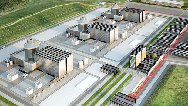 L’AP1000 a obtenu une autorisation pour le marché britannique. Trois tranches de ce type sont prévues sur le site de Moorside, dans le nord-ouest de l’Angleterre (représentation).