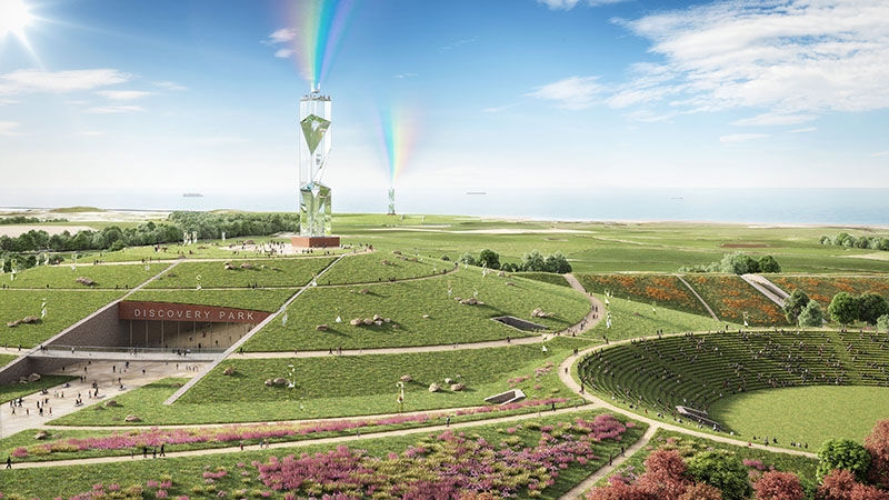 Voici comment un des cinq bureaux d’architectes paysagistes retenus se représente les environs des réacteurs AP1000 en projet sur le site de Moorside.