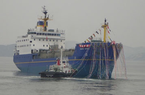 Die «Pacific Egret», ein neues Transportschiff der PNTL