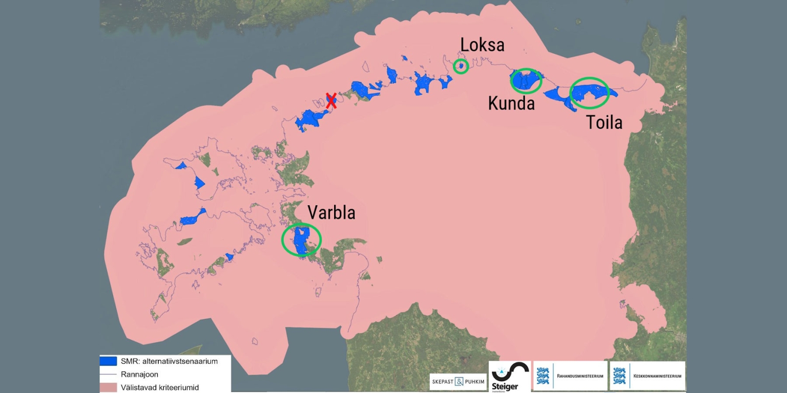 Sites potentielles en Estonie pour accueillir des SMR 