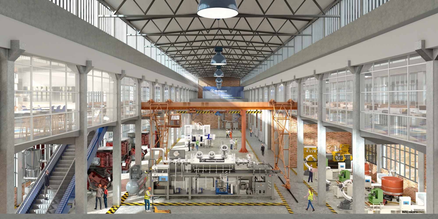 L'intérieur du nouveau centre d'affaires