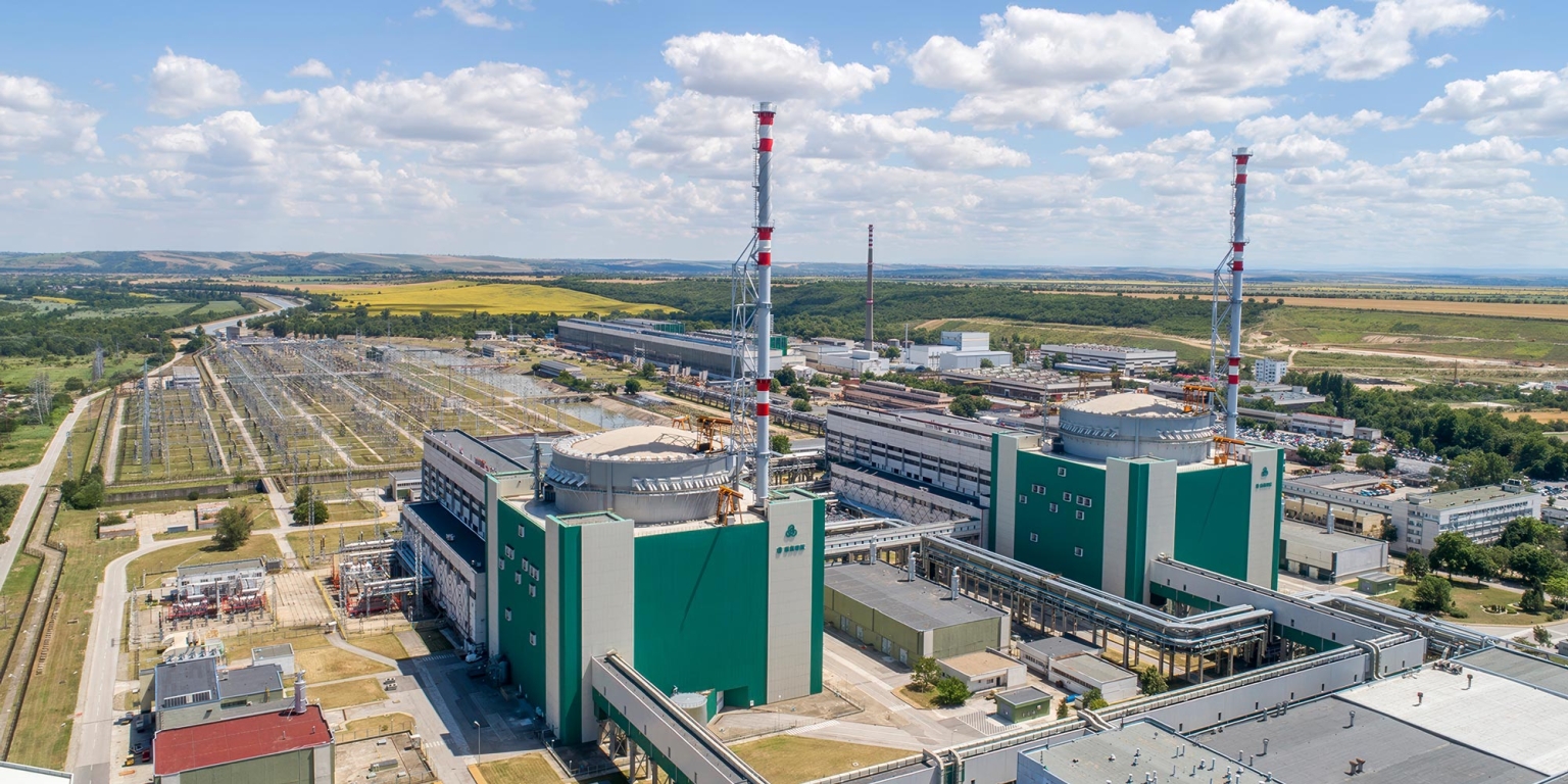 Kernkraftwerk Kosloduj aus der Vogelperspektive