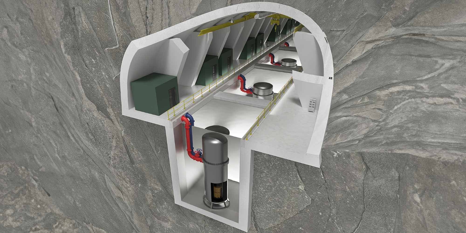 Ansicht des SMR-basierten Heizkraftwerks von Steady Energy