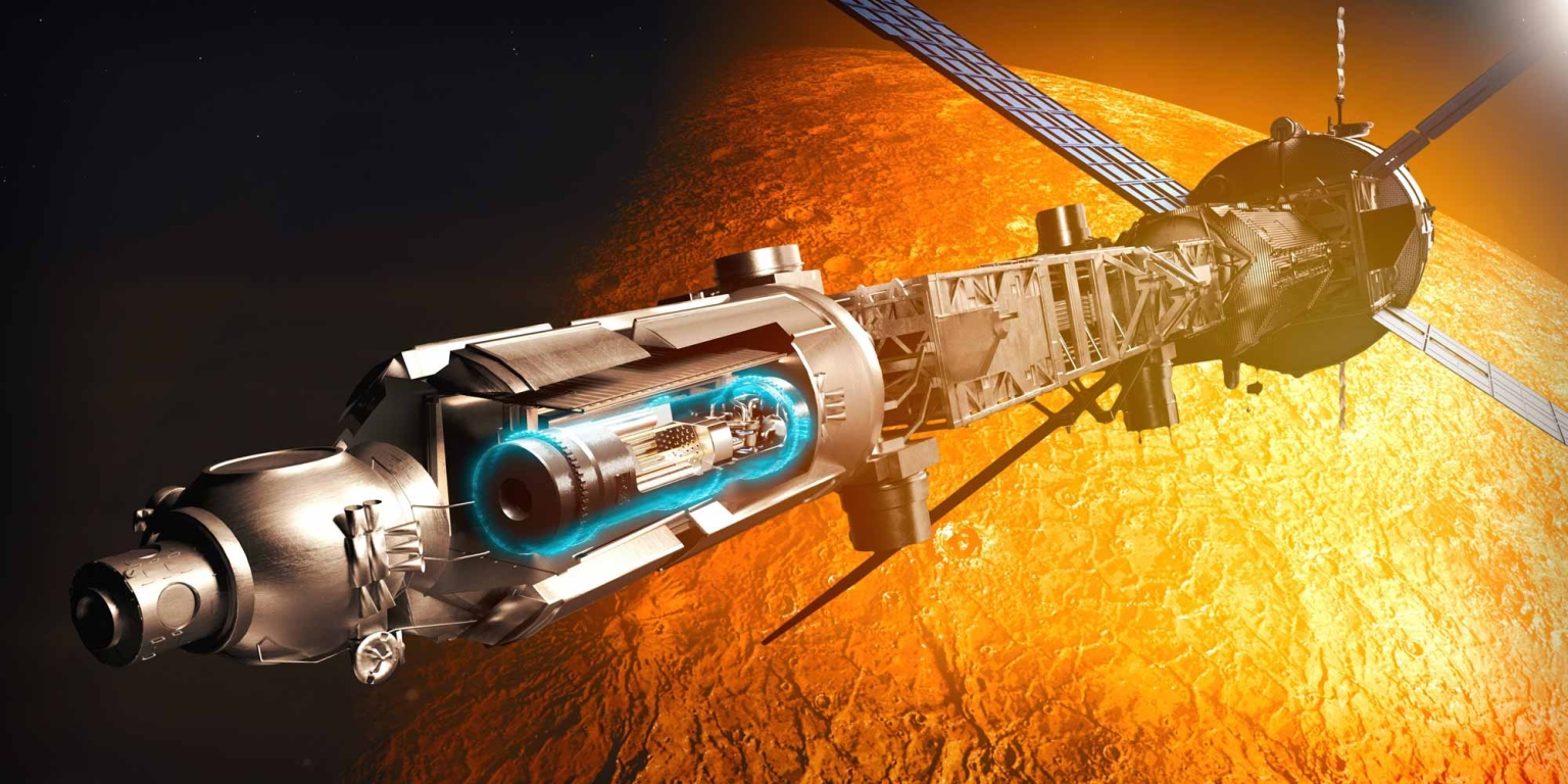 Rakete mit Mikroreaktor