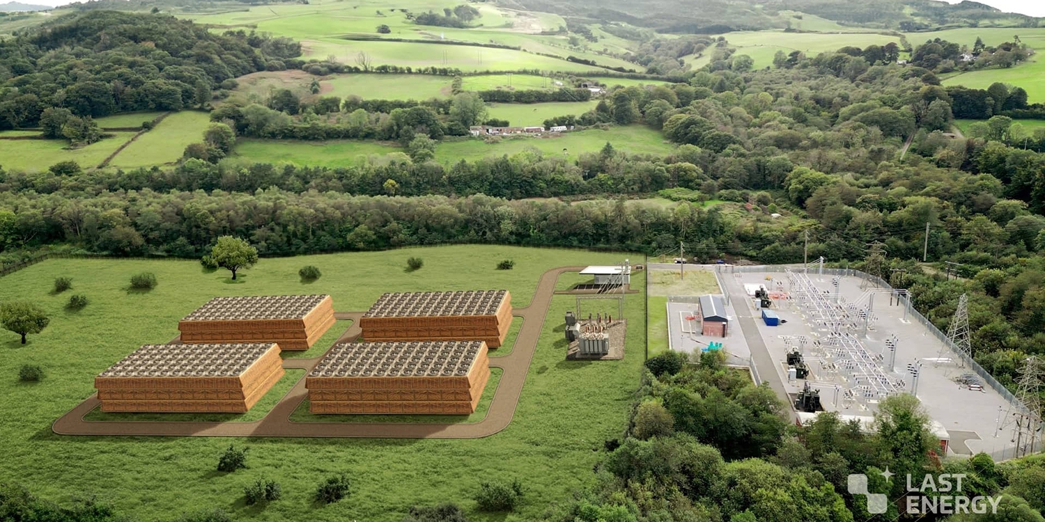 Illustration des Llynfi Clean Energy Project in Südwales von Last Energy