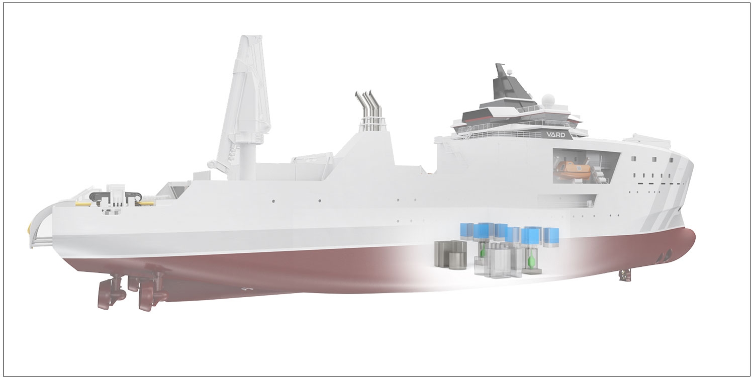 Illustration d'un navire à propulsion nucléaire