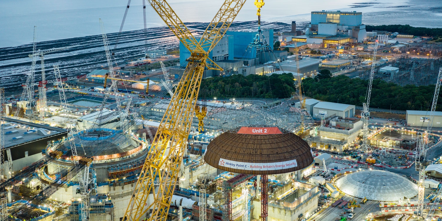 Hinkley-Point-C2 ist seit dem 12. Dezember 2019 offiziell in Bau. 