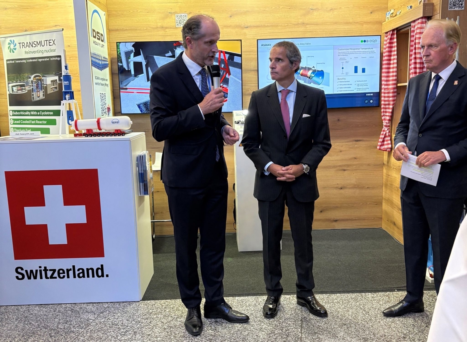 Eröffnung des Schweizer Industrieauftritts an der Ausstellung im Rahmen der IAEO-Generalkonferenz 2025