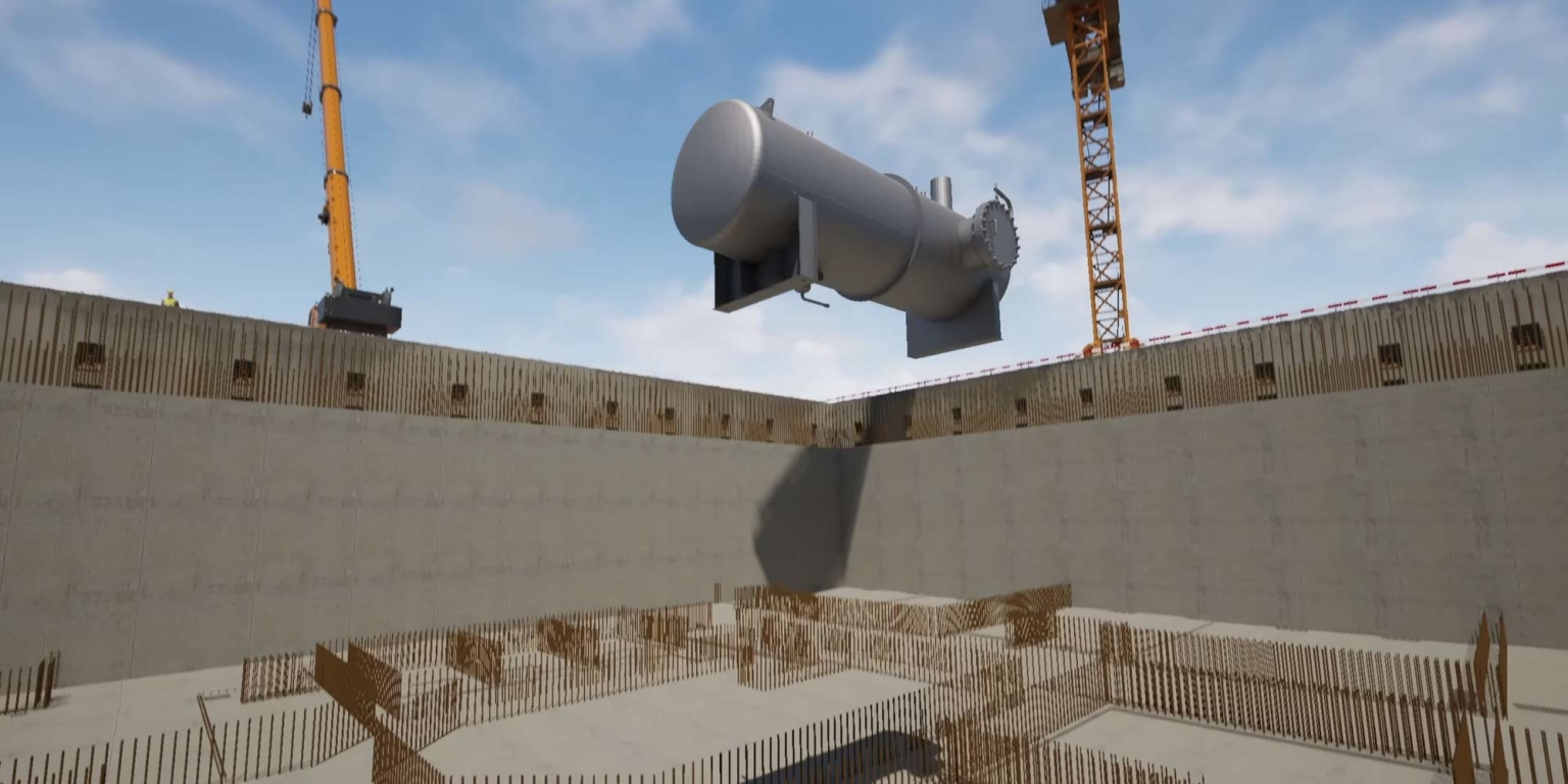 Standbild aus Video der Bauphase