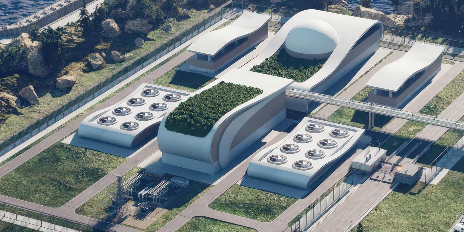 Fotorealistische Darstellung des Nuward-SMR.