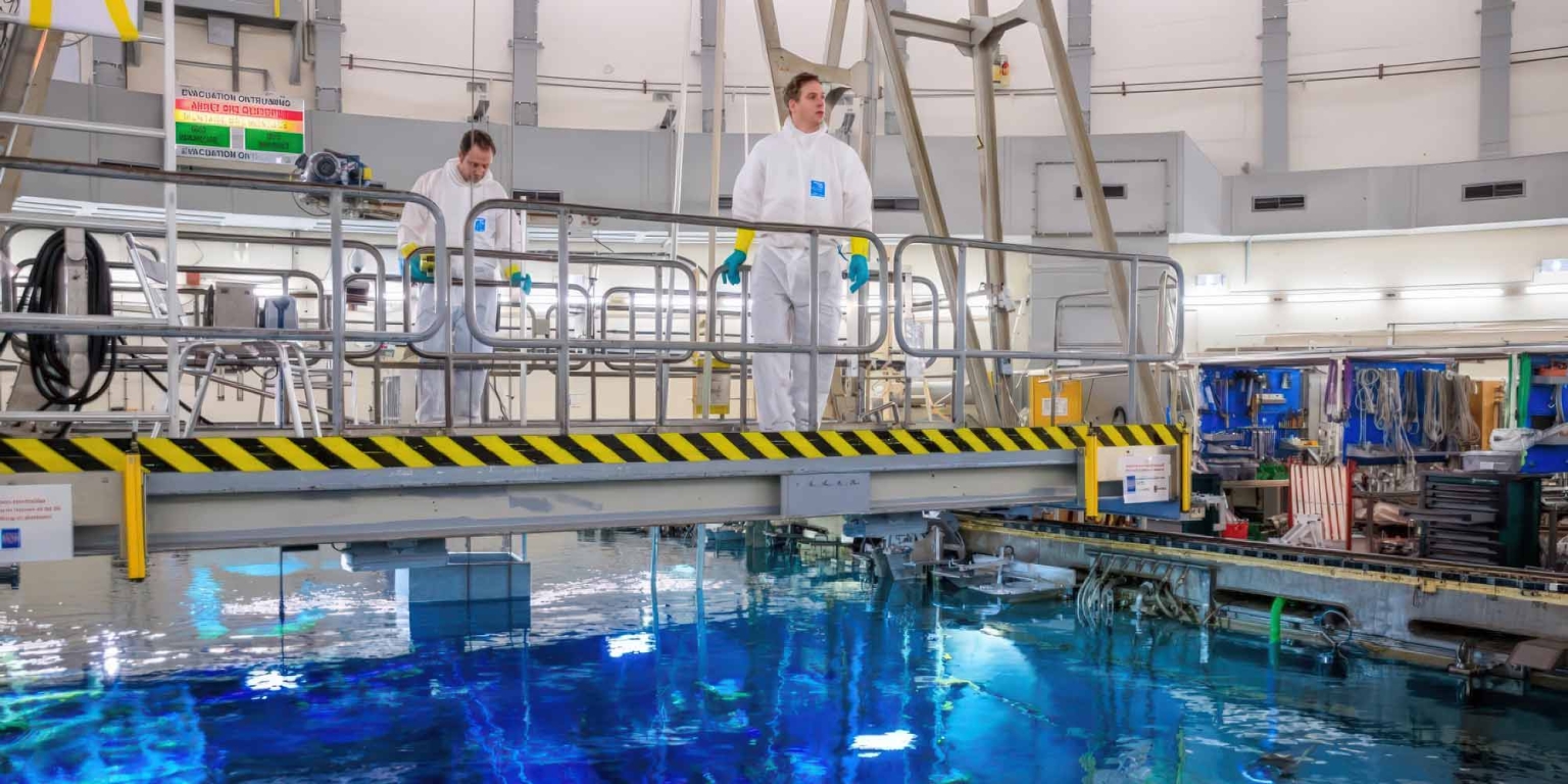 Innenansicht der Forschungsreaktors BR2