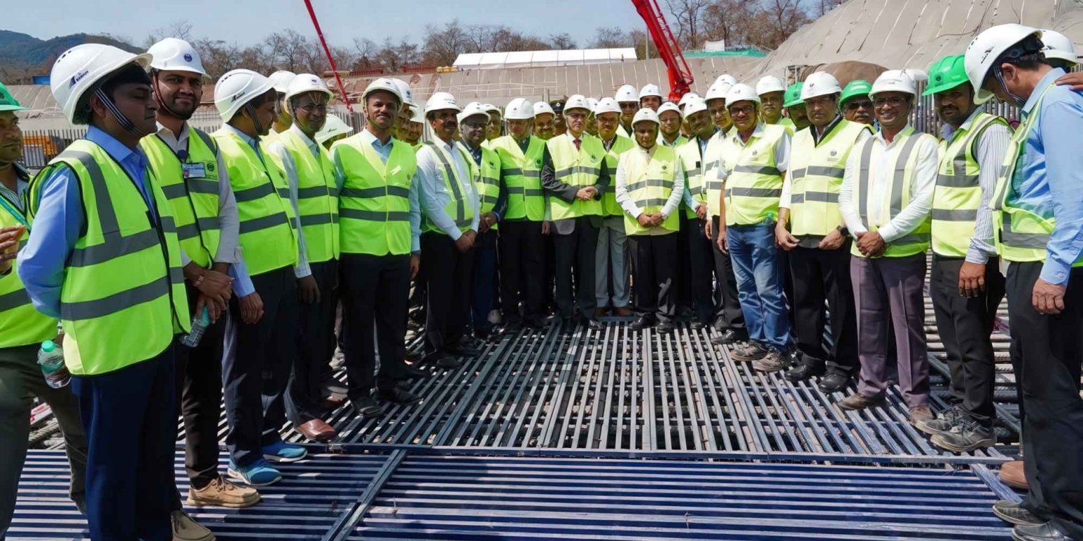 Baubeginn auf der Baustelle von Kaiga