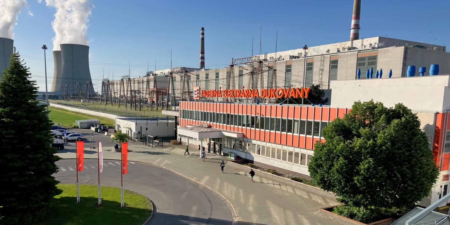 Vue de la centrale nucléaire tchèque de Dukovany