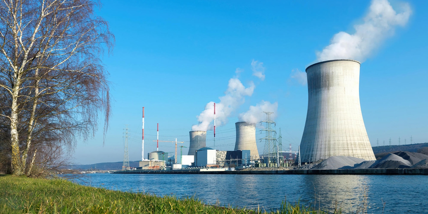 Ansicht des Kernkraftwerks Tihange