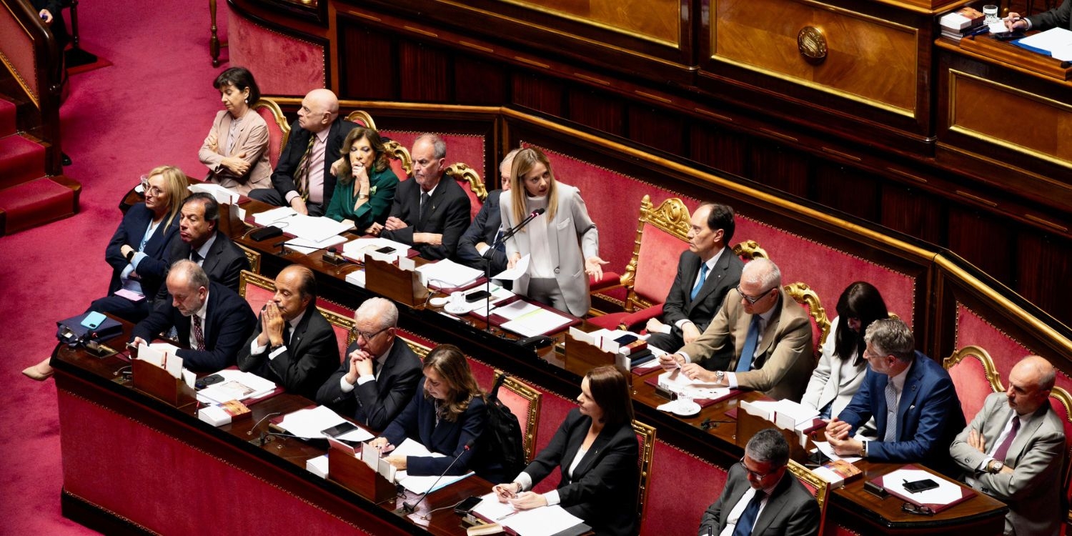 Giorgia Meloni im italienischen Senat