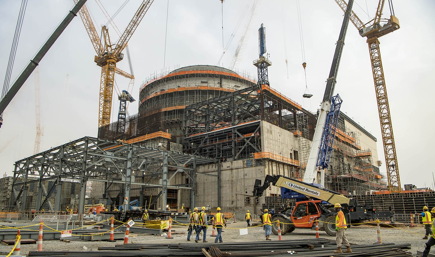 Die Baustelle von Vogtle-3, aufgenommen im Juni 2019.