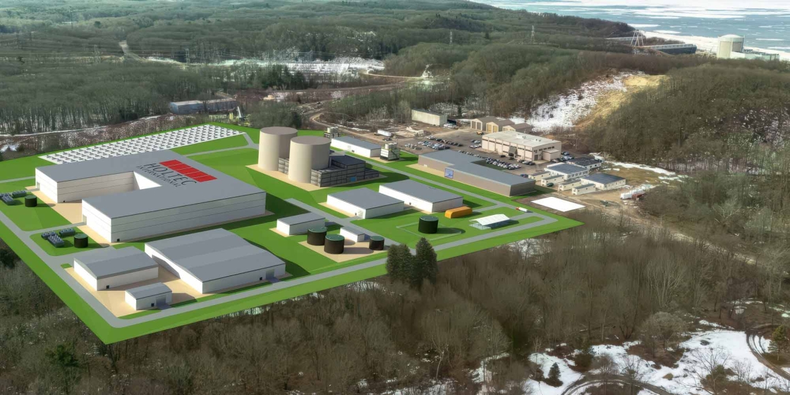 Vue du site de la centrale nucléaire de Palisades