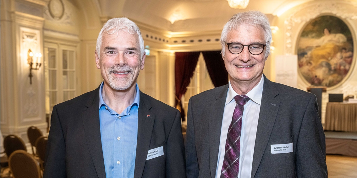 Nach 14 Jahren sind Andreas Koch (links) und Prof. Andreas Türler aus dem Vorstand verabschiedet worden.