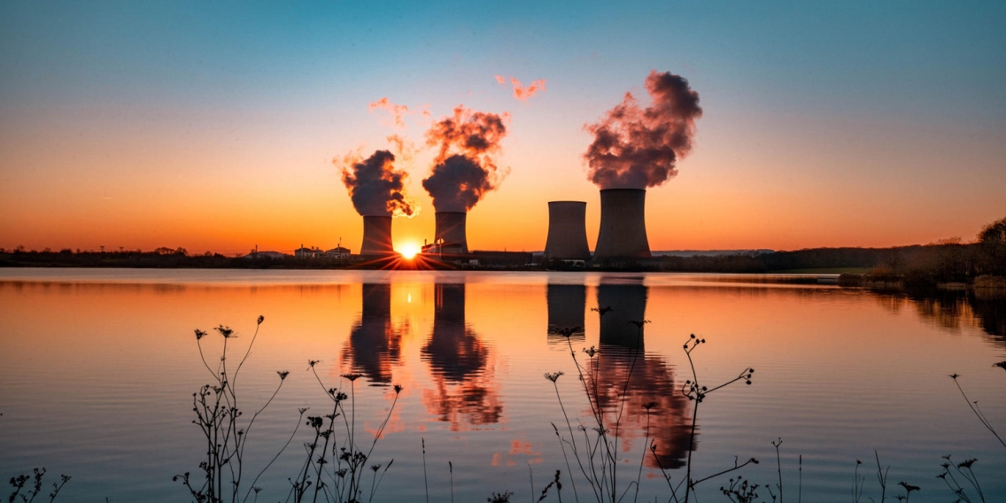 Impression de la  centrale nucléaire Cattenom