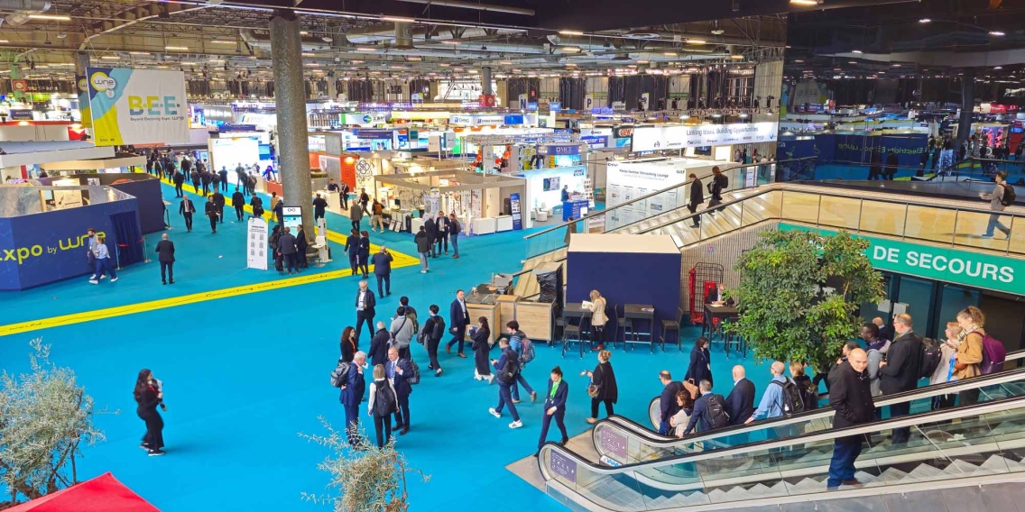 Eingangsbereich der Messehalle