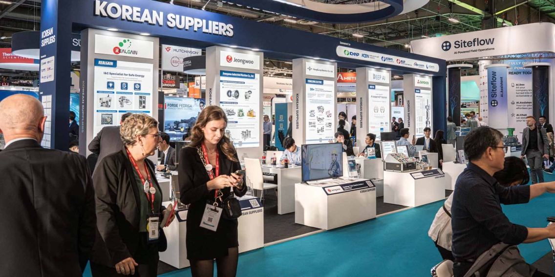 Messestand der südkoreanischen Unternehmen