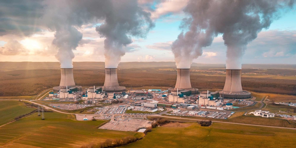 Vue aérienne de la centrale nucléaire de Cattenom