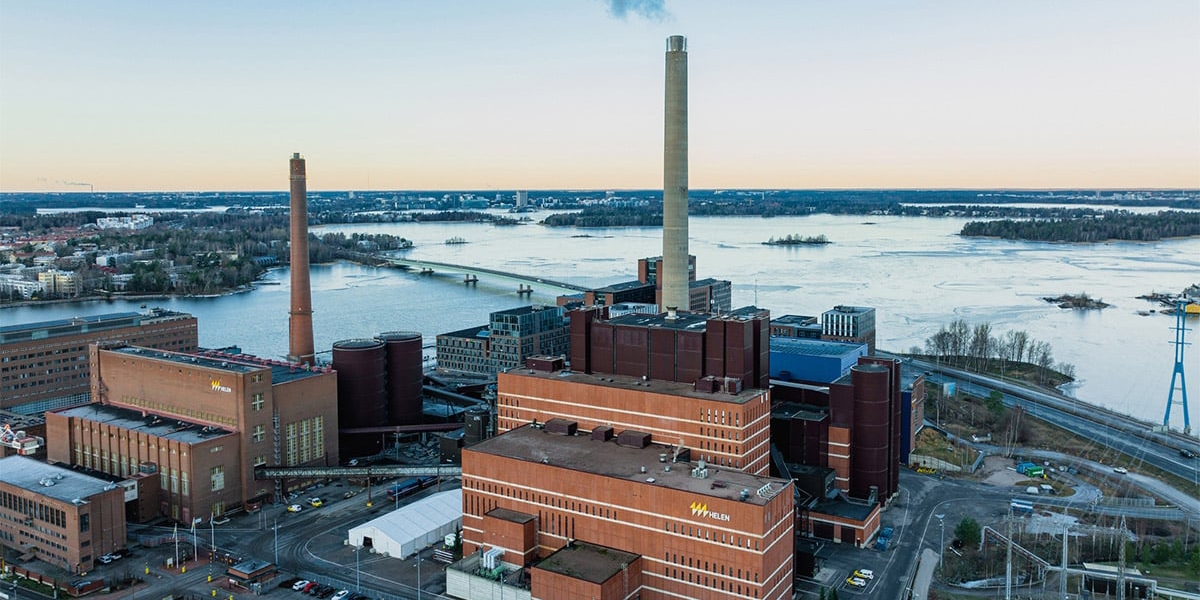 Das stillgelegte Kohlekraftwerk Salmisaari-B nahe am Zentrum von Helsinki