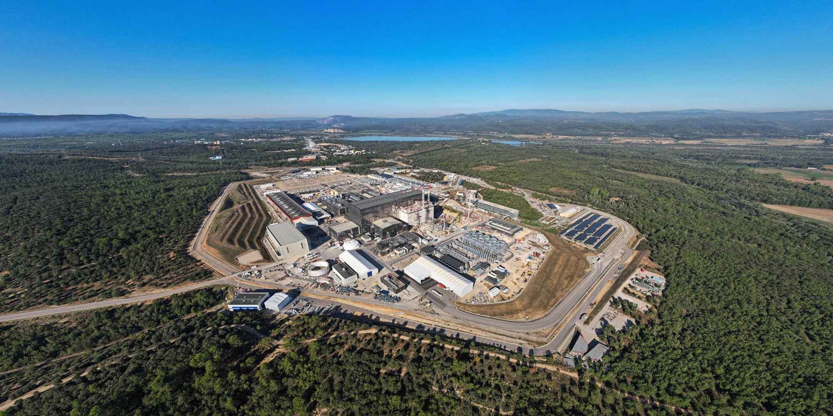 Vue du chantier d'Iter à Cadarache