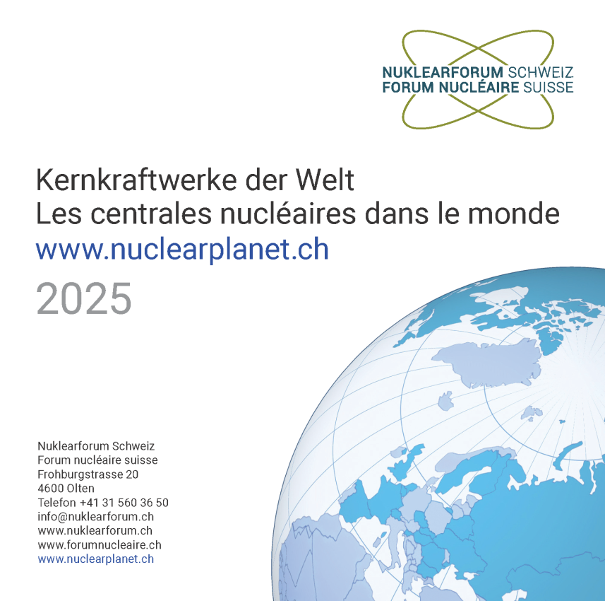 Titelbild zur Broschüre Kernkraftwerke der Welt 2025