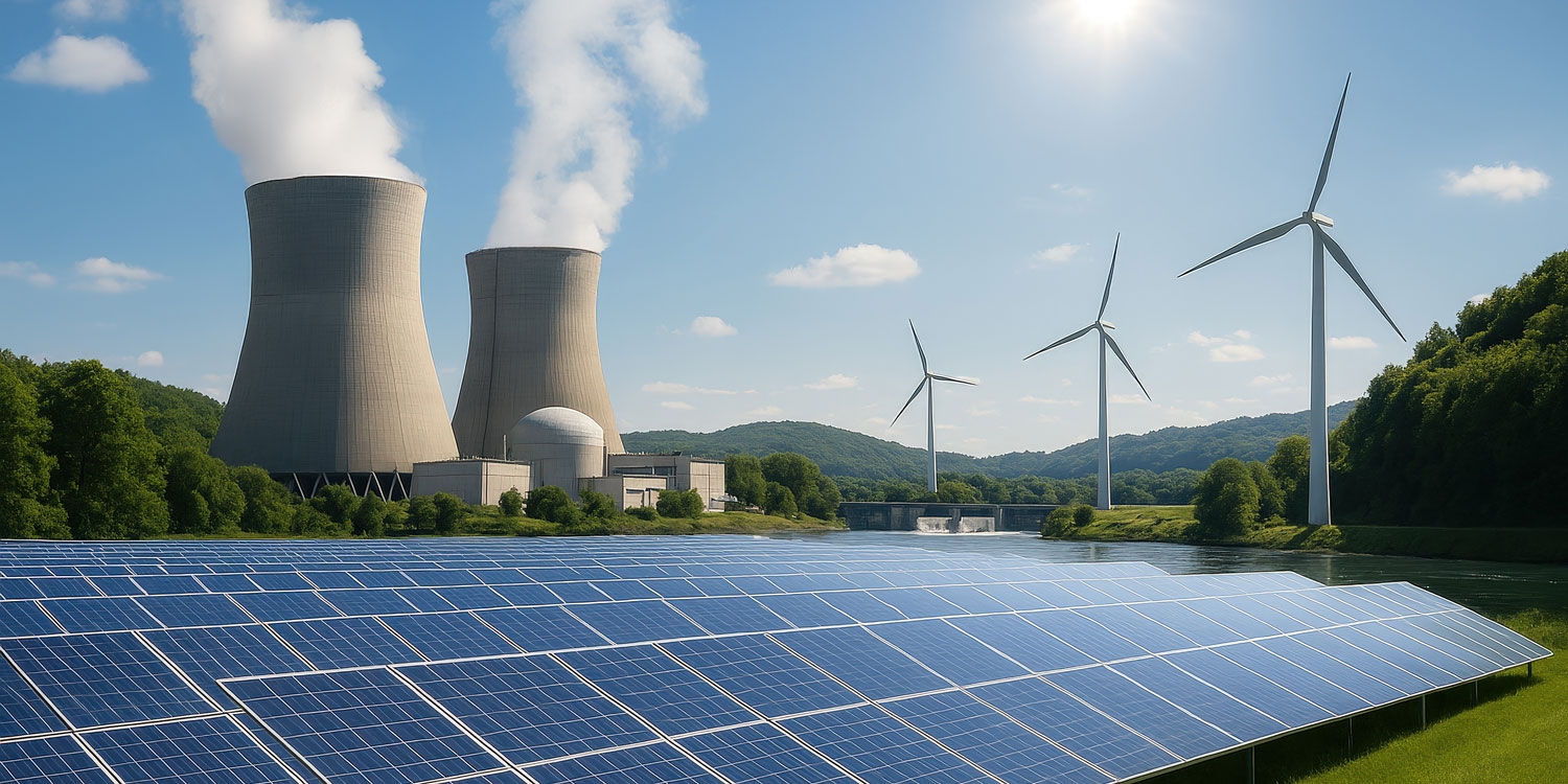 Nucléaire, solaire, éolienne