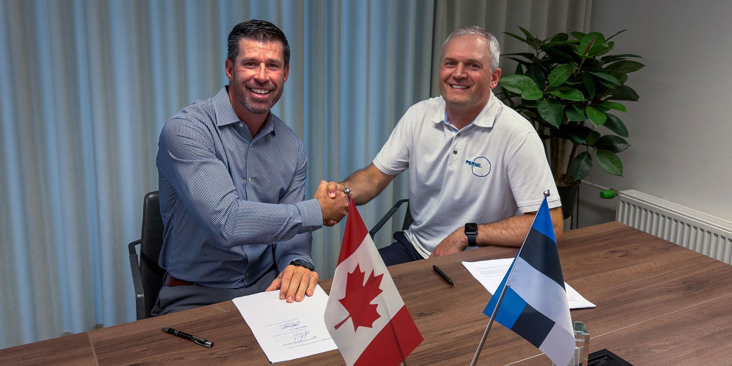 Greg Thede, Vizepräsident bei Aecon, und Kalev Kallemets, CEO von Fermi Energia,