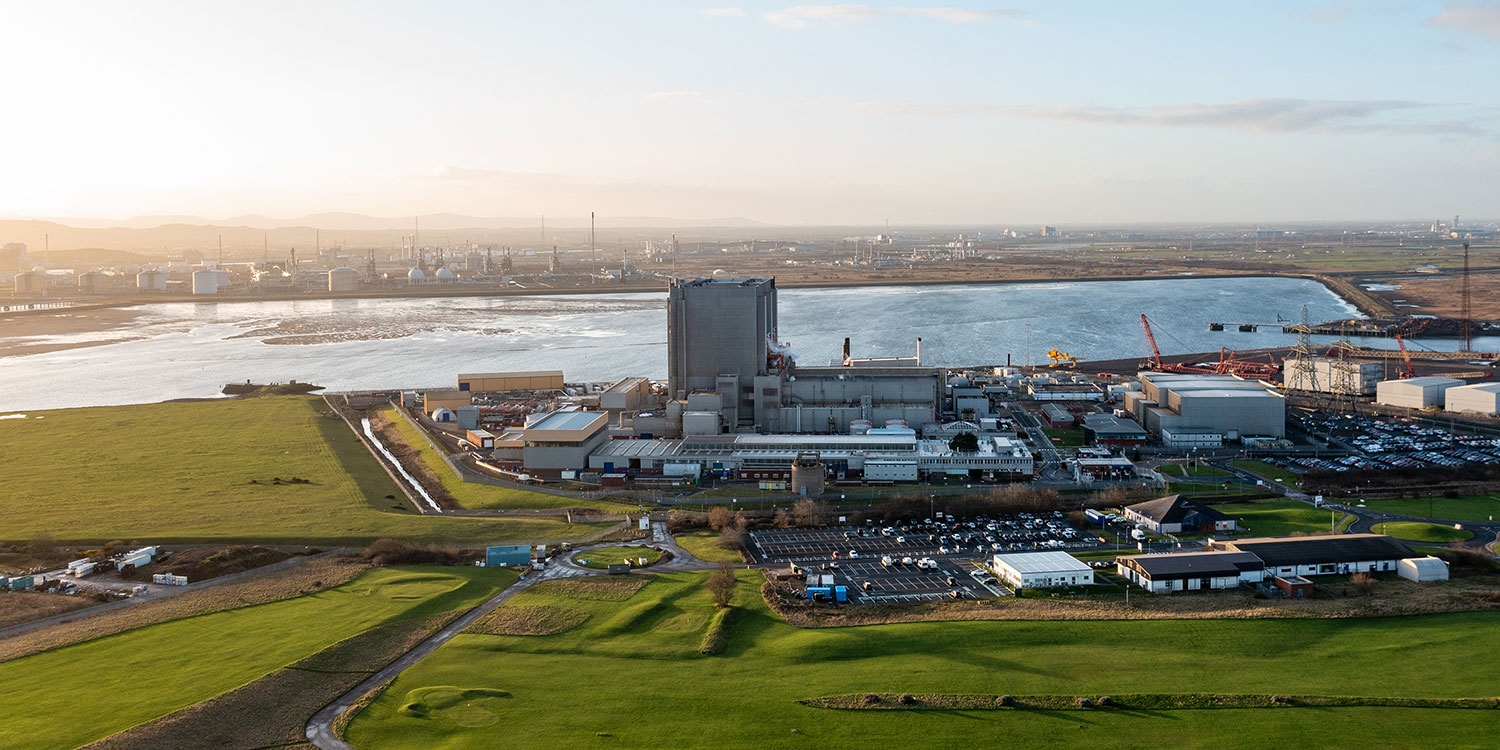 La centrale nucléaire Hartlepool A en Grande-Bretagne