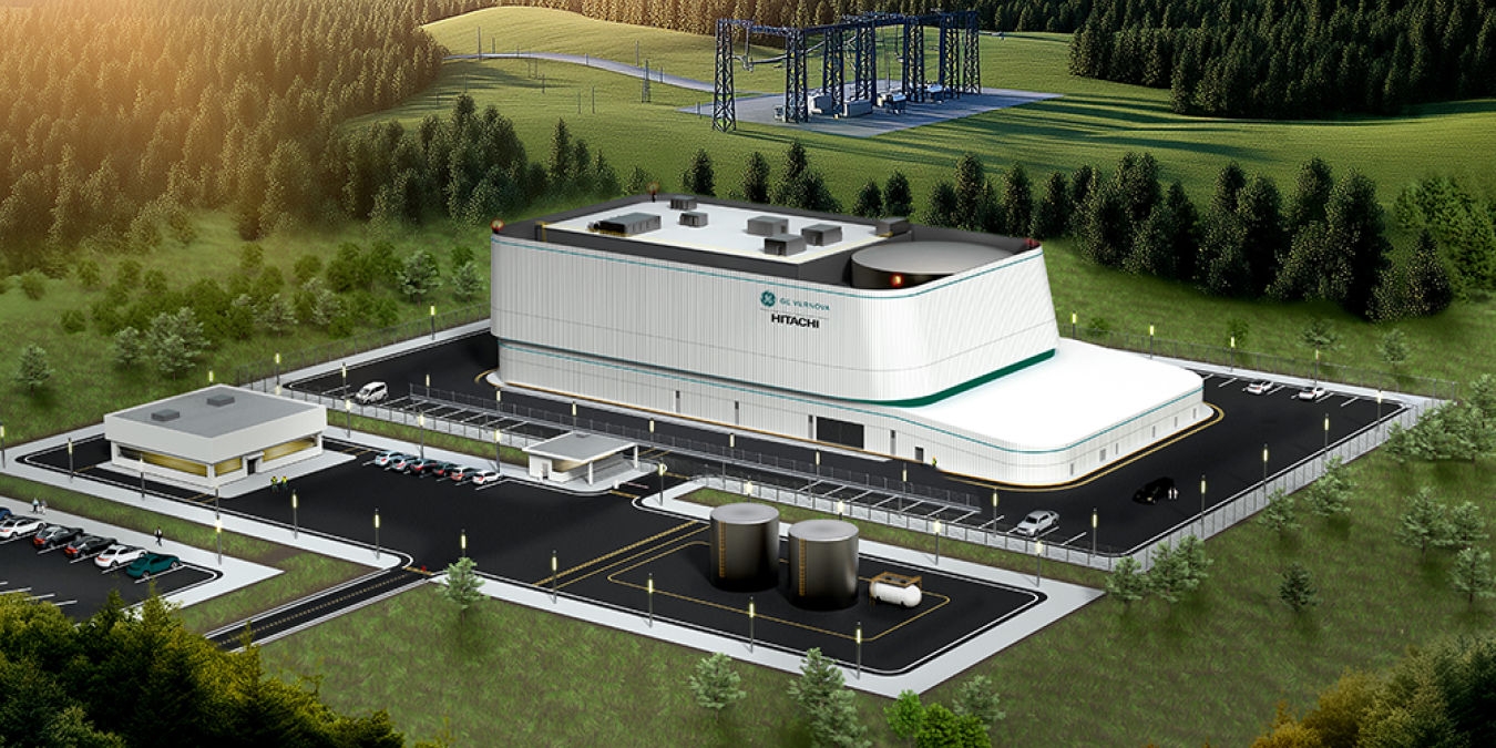 Un SMR du type BWRX-300 de GE Vernova Hitachi Nuclear Energy