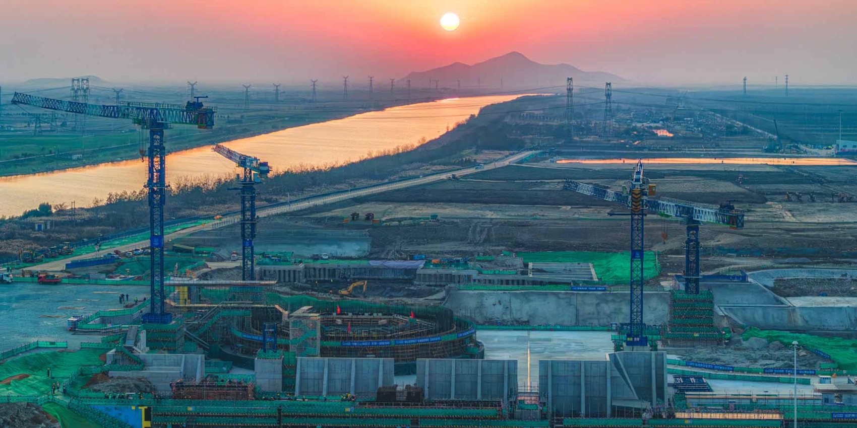 Giessen des ersten Betons bei Xuwei-1 in China