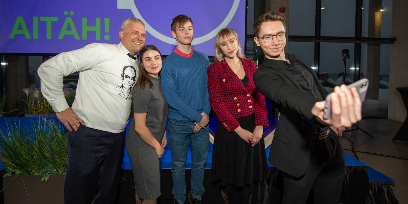 Gruppenfoto mit dem CEO