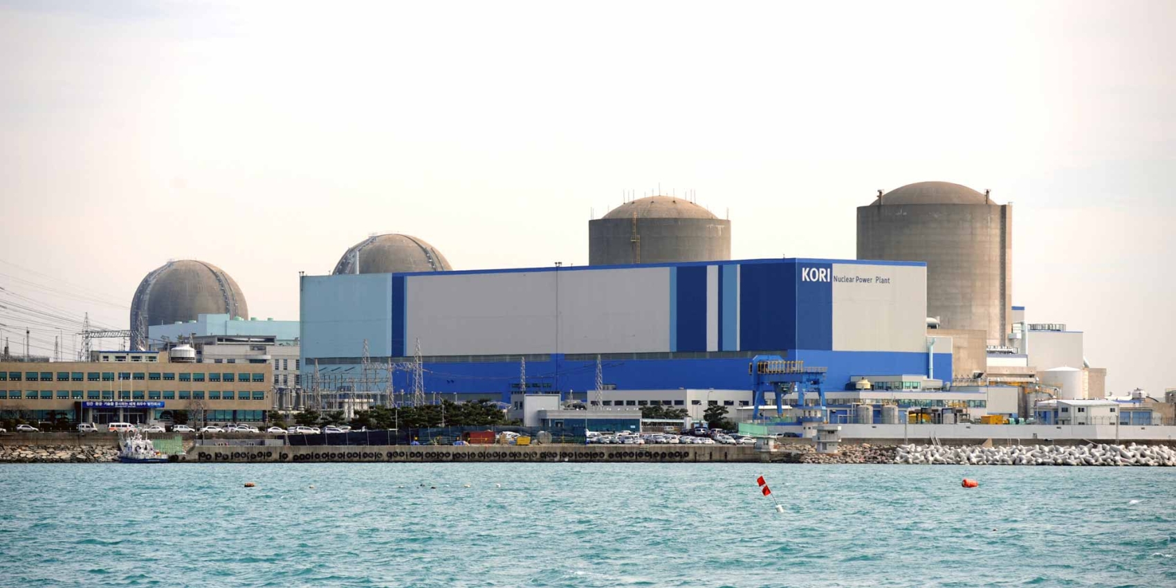 Ansicht des südkoreanischen Kernkraftwerks Kori
